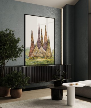 ZIELEŃ POD PARASOLAMI - Fine Art