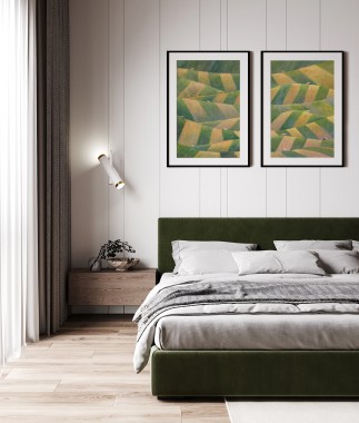 PAGÓRKI - wydruk Fine Art, dyptyk